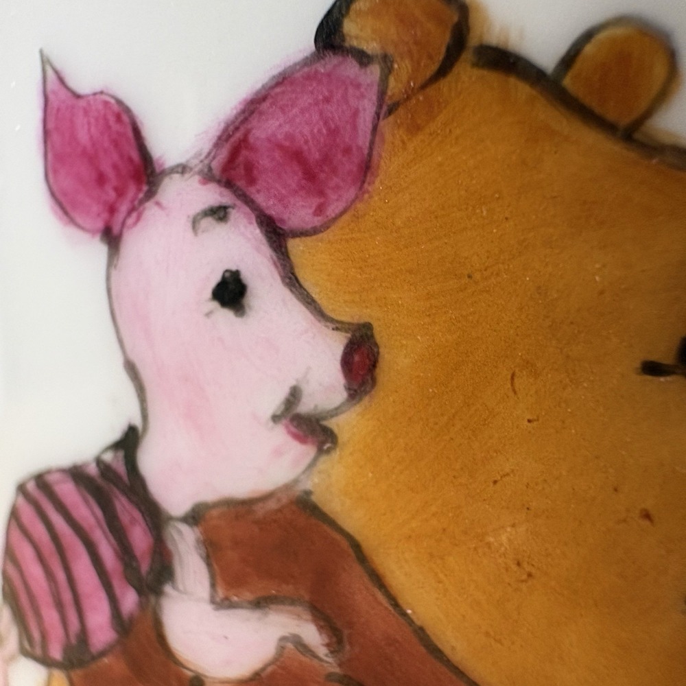 Winnie The Pooh  I Love You Beary Much Disney Norma Wike‎ 2004 Hand Painted Cup - Picture 2 of 10